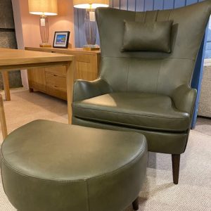 Ercol Hug chair and stool