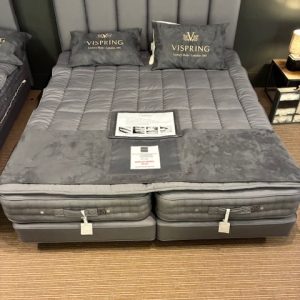 VI SPRING HERALD SUPERB SUPERKING BED INCLUDING HEADBOARD AND TOPPER